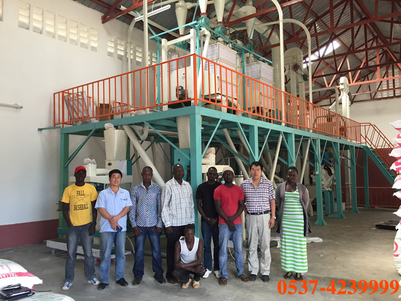 烏干達30噸玉米粉成套設備